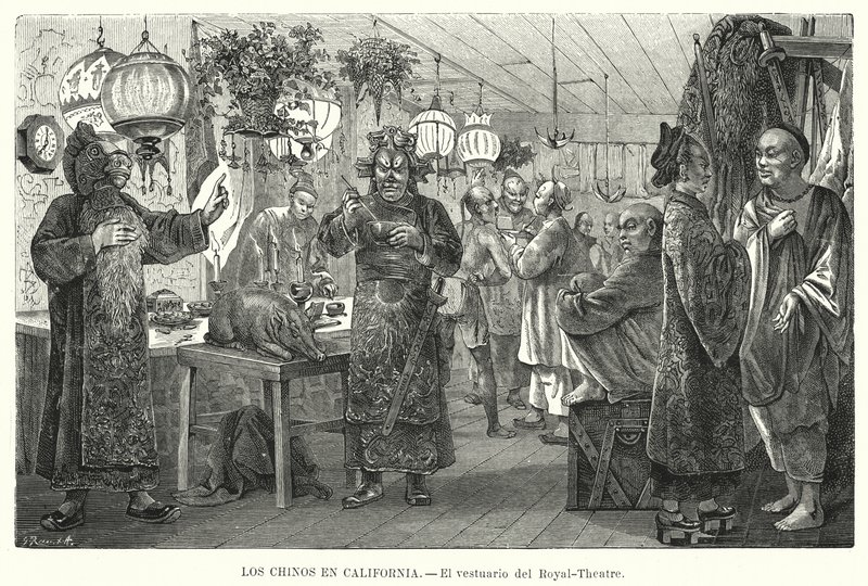 Loge du Théâtre Royal de Chine, San Francisco, Californie, USA - European School