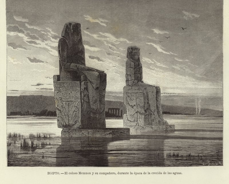Égypte - Les colosses de Memnon - European School