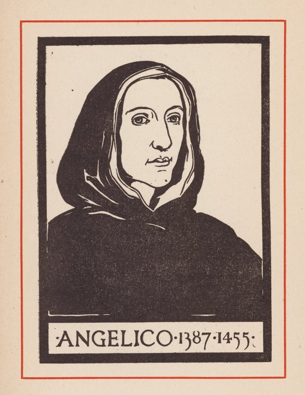 Fra Angelico, artiste italien de la Renaissance (lithographie) - European School
