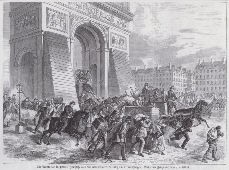 Fugitifs du bombardement de Neuilly par l