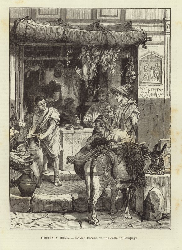 Grèce et Rome - Rome : Scène de rue à Pompéi - European School