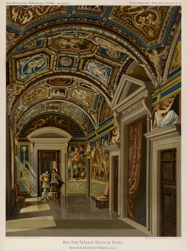 Intérieur du Palazzo Doria, Gênes, Italie - European School