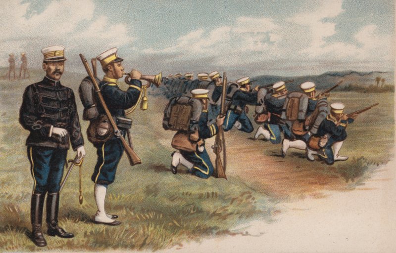 Infanterie japonaise, guerre russo-japonaise - European School