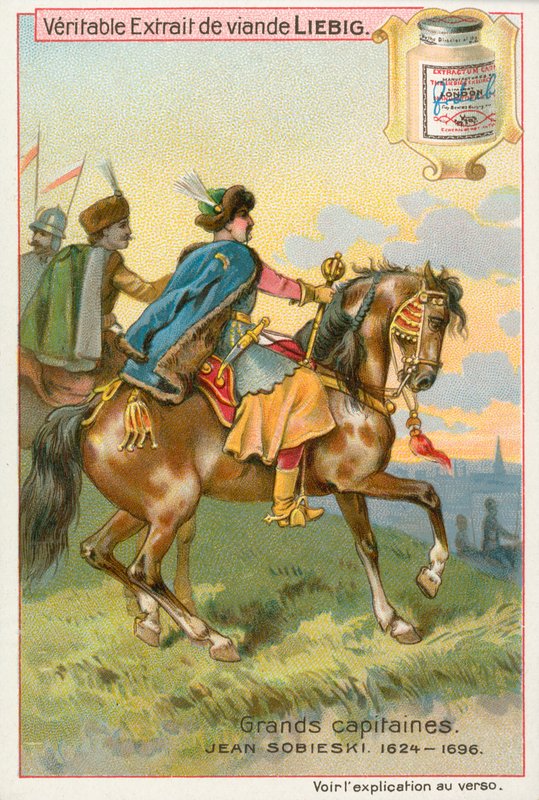 Jean Sobieski, carte de Liebig, début du 20e siècle (chromo) - European School