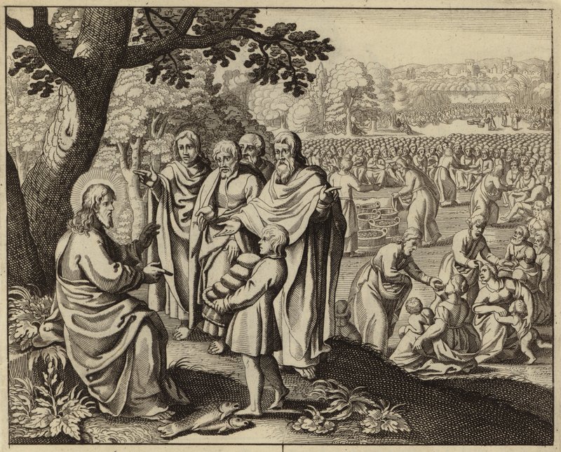 Jésus Christ nourrissant les cinq mille - European School