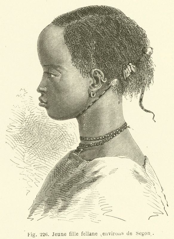 Jeune fille fellane, environs de Ségon - European School