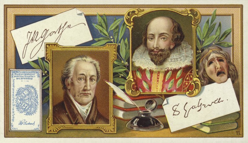 Johann Wolfgang von Goethe et William Shakespeare - European School