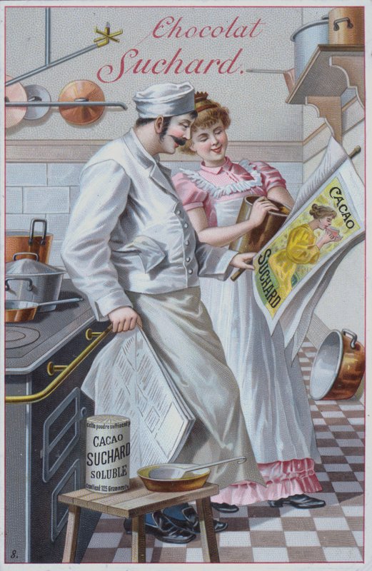 Scène de cuisine, publicité pour le cacao Suchard - European School