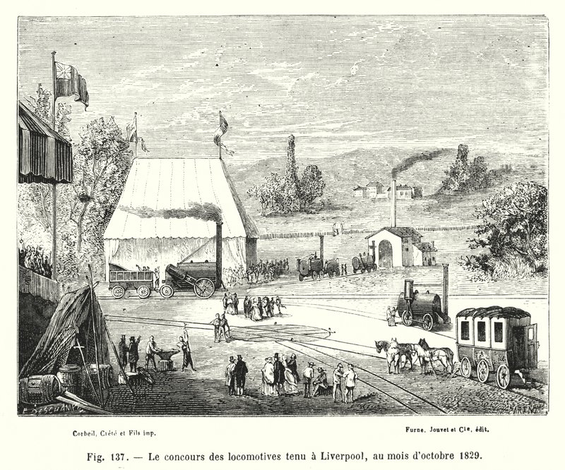 Le concours des locomotives tenu à Liverpool, en octobre 1829 - European School