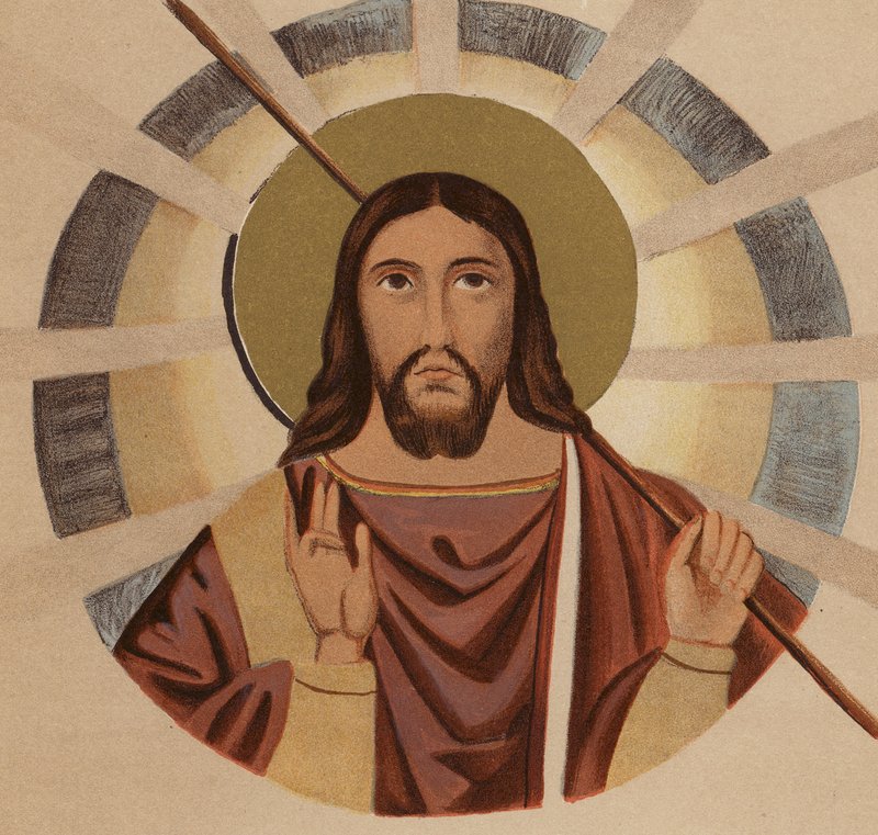 Portrait de Jésus-Christ : De la basilique Saint-Paul, Rome - European School