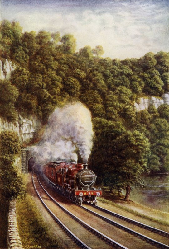 Train express écossais du Midland Railway traversant les Yorkshire Dales - European School