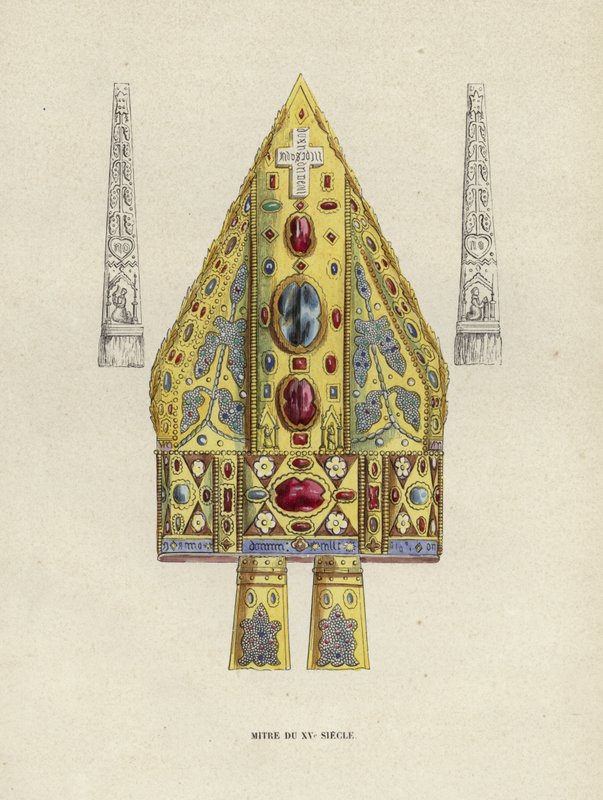 Mitre du XVe siècle - European School