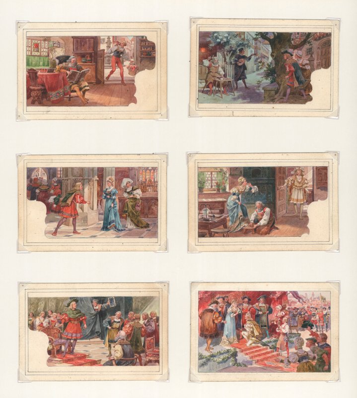 Œuvre originale pour un ensemble de cartes Liebig : Wagner, Die Meistersinger - European School
