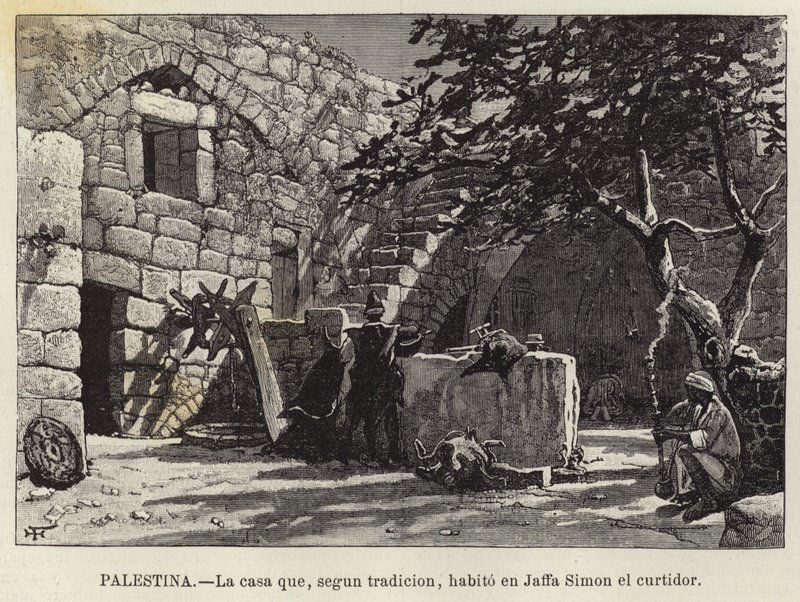 Palestine, La maison que, selon la tradition, habitait Simon le tanneur à Jaffa - European School