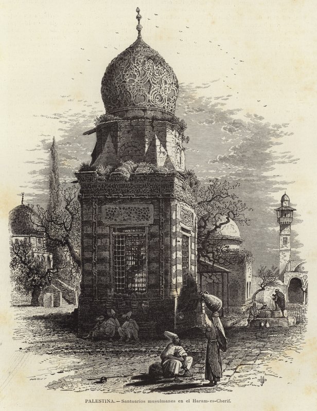 Palestine, Sanctuaires musulmans au Haram-es-Cherif - European School