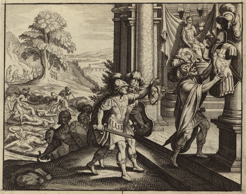 Les Philistins plaçant la tête de Saül dans le temple de leur dieu Dagon - European School