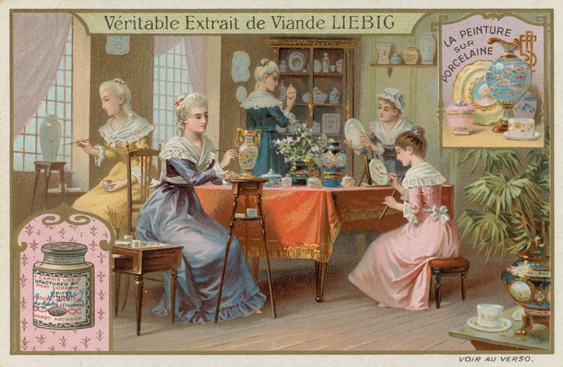 Peinture sur porcelaine - European School