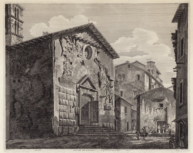 Vestiges de la Villa de Domitien, Rome, Italie - European School