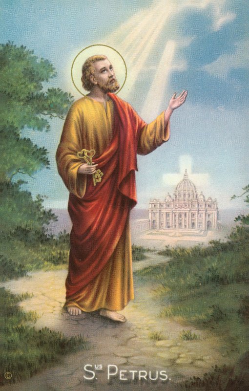 St Pierre (lithographie couleur) - European School
