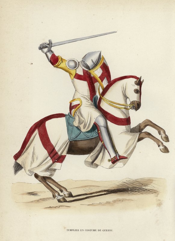 Templier en costume de guerre - European School