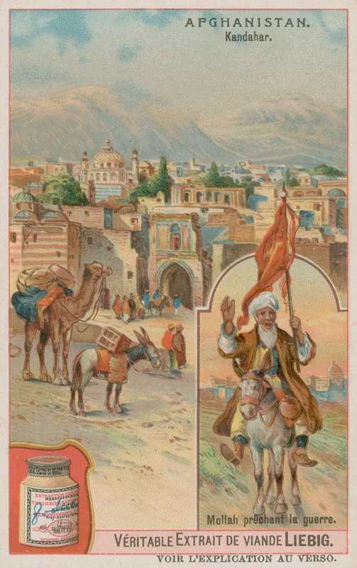 La Ville de Kandahar et un Mollah Prêchant la Guerre - European School