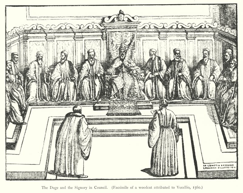 Le Doge et le Conseil en réunion - European School