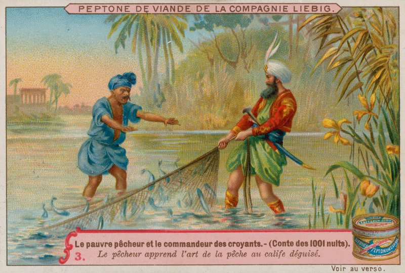 Le pêcheur apprend à pêcher du calife déguisé - European School