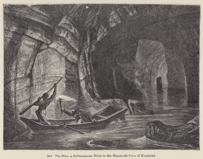 Le Styx, une rivière souterraine dans la grotte Mammoth du Kentucky - European School