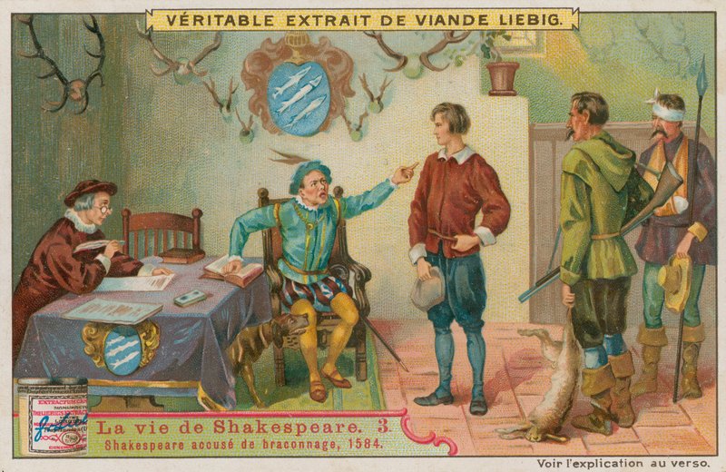 Le jeune Shakespeare accusé de braconnage, 1584 - European School