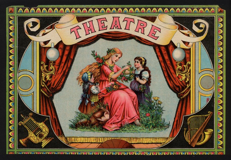 Théâtre (lithographie en couleur) - European School