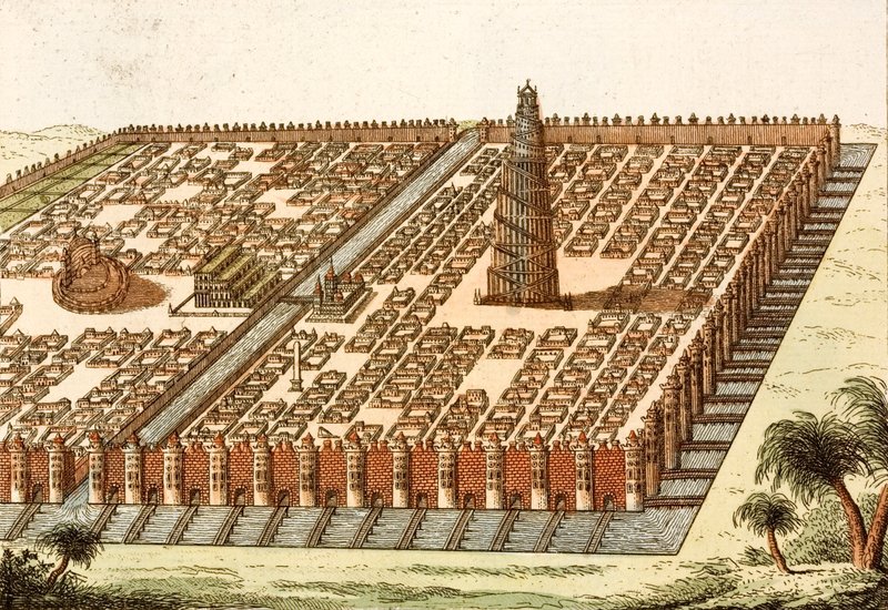 Tour de Babel, Palais Royal et Jardins Suspendus de Babylone - European School