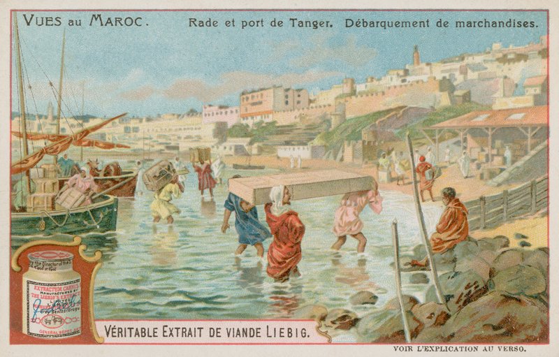 Déchargement de marchandises au port de Tanger - European School