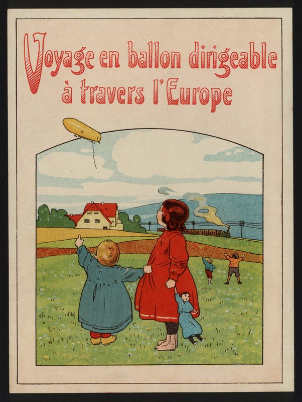 Voyage en ballon dirigeable à travers l