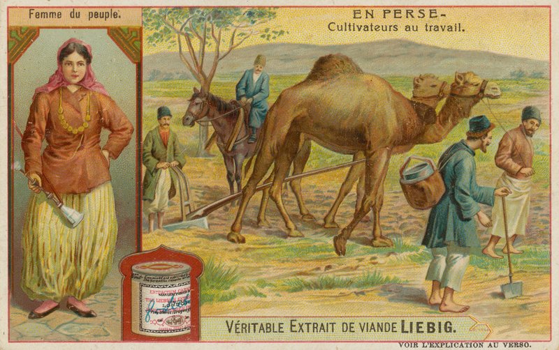 Femme et paysans au travail - European School