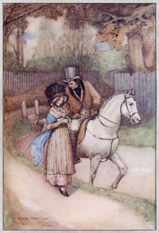 Illustration pour Cranford par Mrs Gaskell - Evelyn Paul