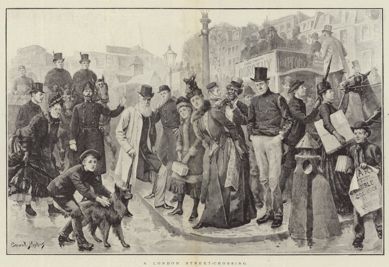 Une rue de Londres - Everard Hopkins