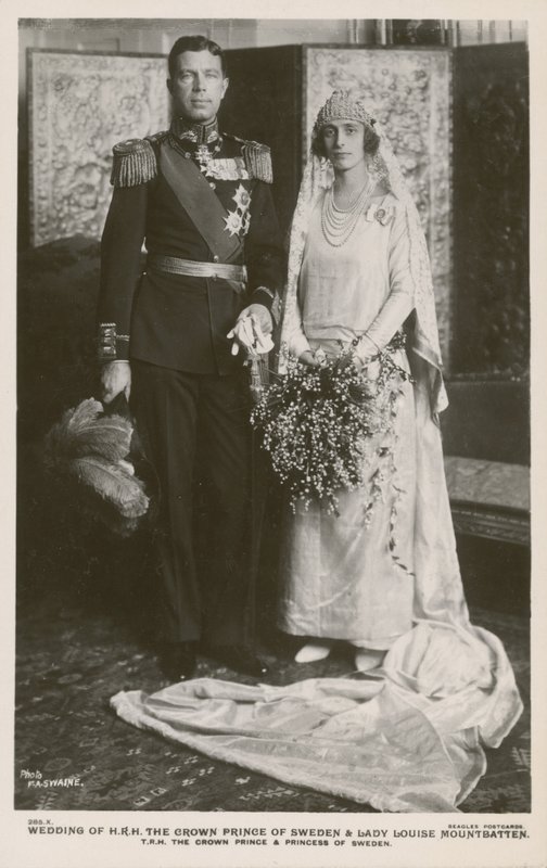 Mariage du Prince Héritier Gustaf Adolf de Suède et de Lady Louise Mountbatten, 1923 - F.A Swaine