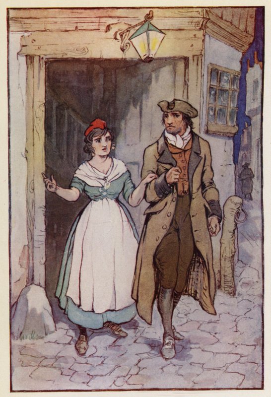 Illustration pour A Tale of Two Cities de Charles Dickens - F. M. B. Blaikie