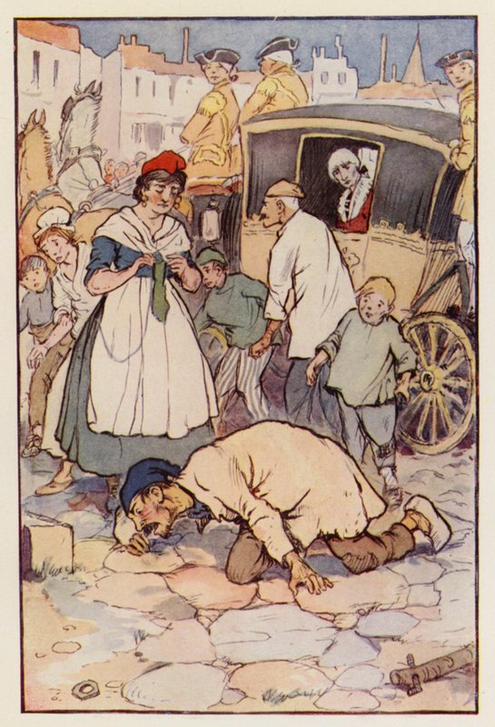 Illustration pour Un conte de deux villes de Charles Dickens - F. M. B. Blaikie