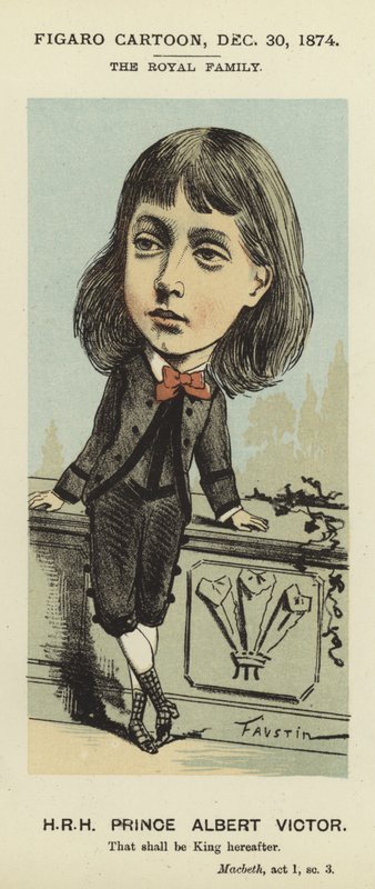 Caricature du prince Albert Victor - Faustin