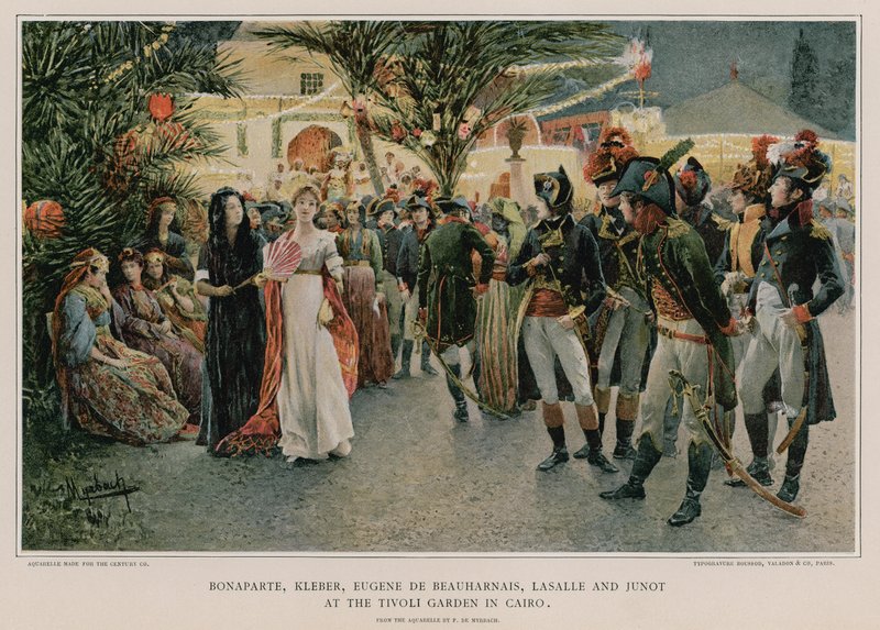 Rassemblement au jardin Tivoli au Caire - Felicien baron de Myrbach Rheinfeld