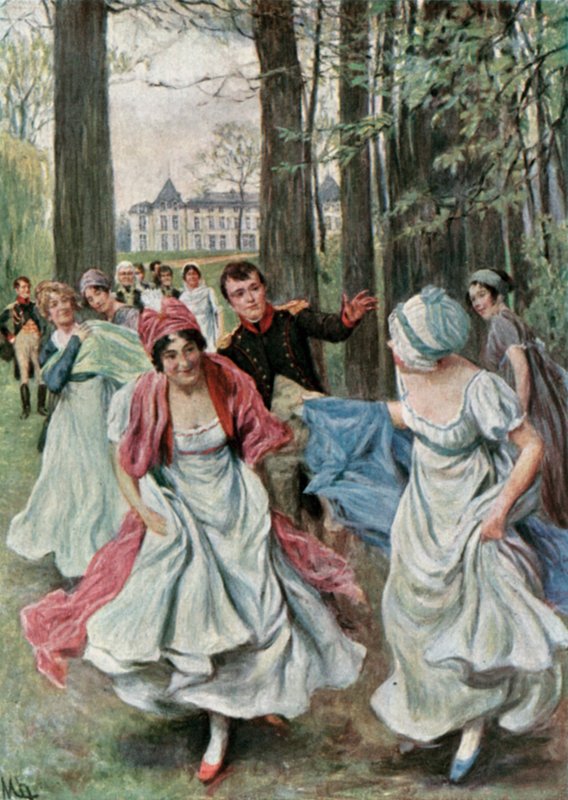 Dans le parc de Malmaison pendant le Consulat - Felicien baron de Myrbach Rheinfeld