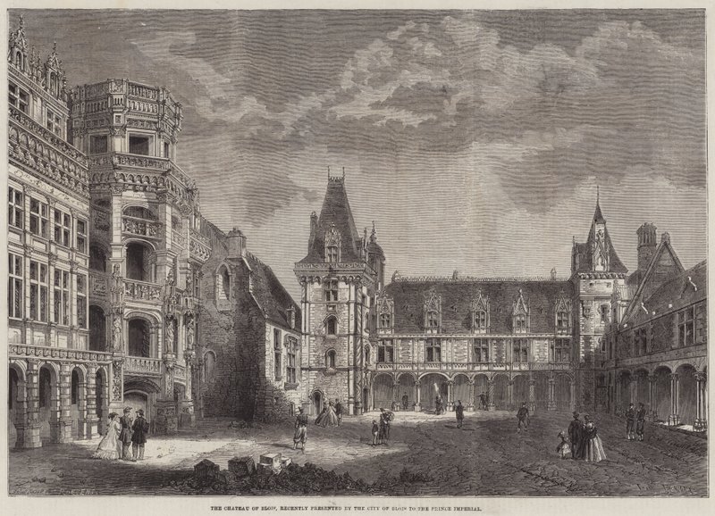 Le château de Blois, récemment offert par la ville de Blois au prince impérial - Felix Regamey