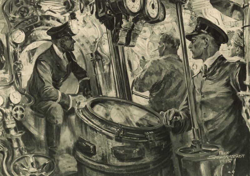 Salle de contrôle du sous-marin - Felix Schwormstadt