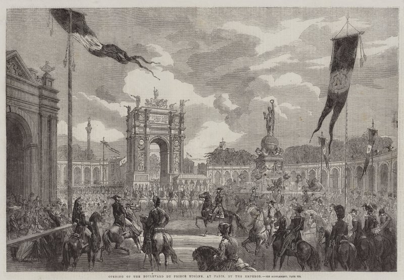 Ouverture du boulevard du Prince Eugène, à Paris, par l
