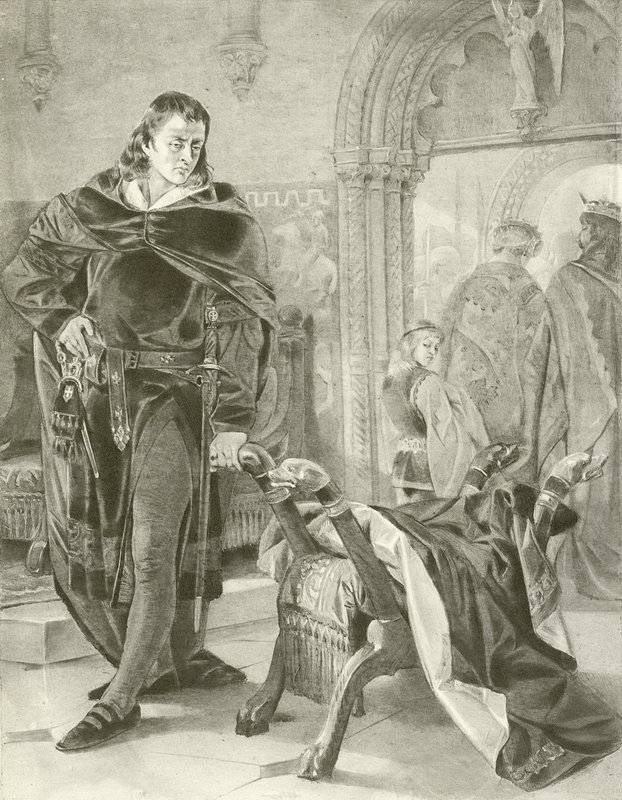 Hamlet. Acte I, Scène II - Felix Octavius Carr Darley
