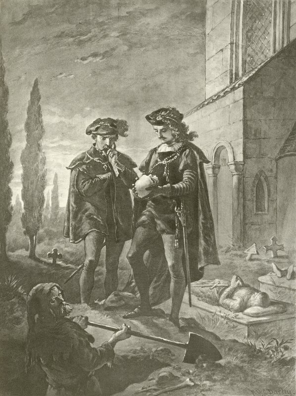 Hamlet. Acte V, Scène I - Felix Octavius Carr Darley