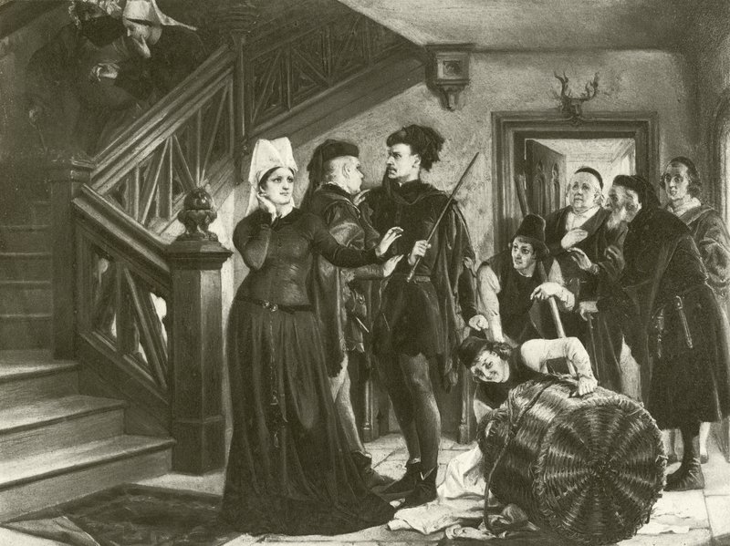 Les Joyeuses Commères de Windsor. Acte IV-Scène II - Felix Octavius Carr Darley