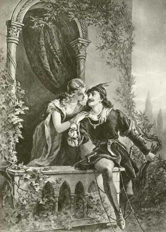 Roméo et Juliette. Acte III-Scène V - Felix Octavius Carr Darley