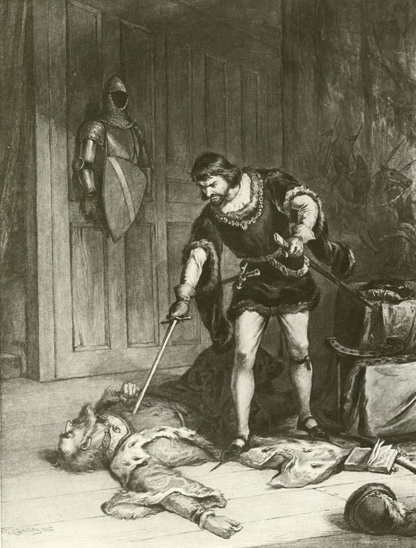 Troisième partie de Henry VI. Acte V-Scène VI - Felix Octavius Carr Darley